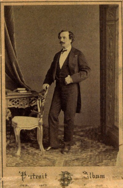 Marius Petipa、ロシアのバレエダンサーおよび振付家、c1855 作： Charles Bergamasco