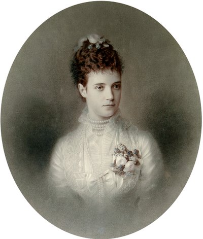 1890年代のロシア皇后マリアフョードロヴナの肖像 作： Charles Bergamasco
