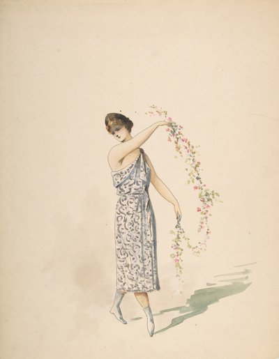 白衣の乙女の衣装デザイン、nd.. 作： Charles Bianchini