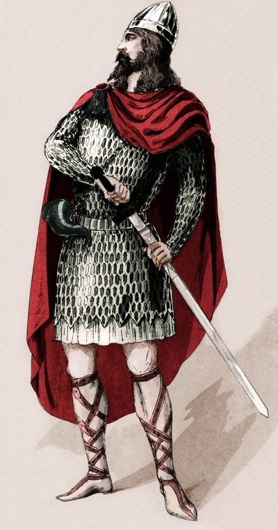 フランス騎士ローラン・ド・ロンセヴォー（版画） 作： Charles Bianchini