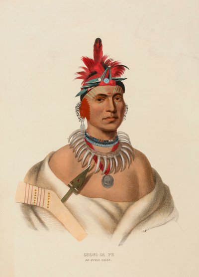 チョノ・カ・ペAN OTTOE CHIEF（『北米インディアン部族史』より 作： Charles Bird King