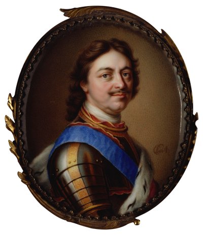 ピーター1世大帝の肖像1672-1725、1717年。 作： Charles Boit