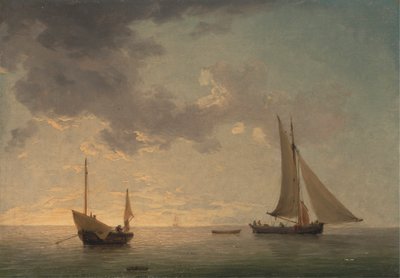 Um Lugger e um Smack em Light Airs 作： Charles Brooking