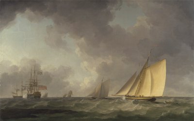 さわやかな風の中で運搬されたカッタークローズ、その他の配送 作： Charles Brooking