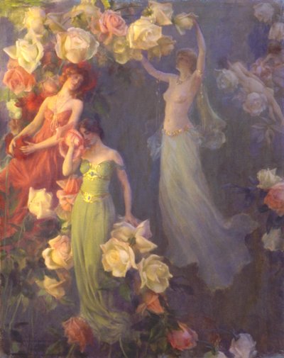 バラの香水、1902年。 作： Charles C. Curran