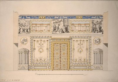 ライオンズホールの黄色い応接室のデザイン 作： Charles Cameron