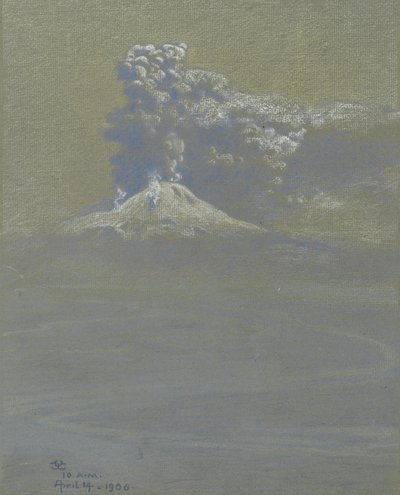 1906年4月14日、オッタヴィアーノの灰のシャワー 作： Charles Caryl Coleman