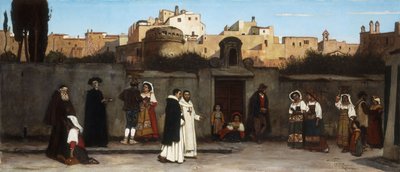 ローマのストリートシーン、1872 作： Charles Caryl Coleman