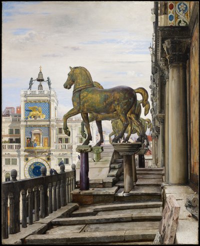 ヴェネツィア、サンマルコのブロンズ馬1876 作： Charles Caryl Coleman