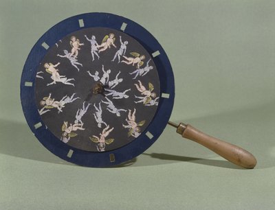 ケルビムのデザインカードを使用したフェナキスティコペ、1835年 作： Charles Chevalier