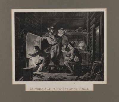 鉱夫の小屋, 今日の結果 作： Charles Christian Nahl