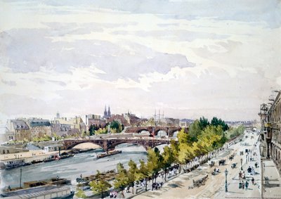 パリ、1867年7月、西に見えるルーブル美術館のサレダポロンの窓から 作： Charles Claude Pyne