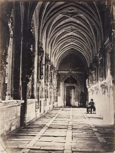 [王家の聖ヨハネ教会の回廊、トレド、スペイン], ca. 1858年。 作： Charles Clifford