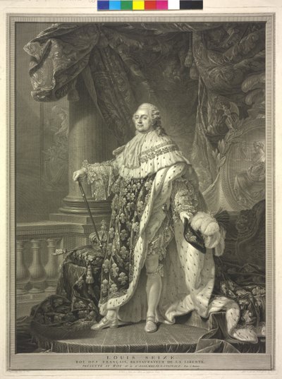 フランス王ルイ16世 作： Charles Clément Bervic