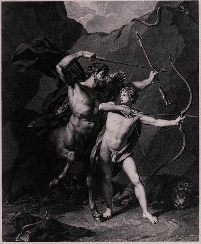 アキレスの教育、1794 作： Charles Clément Bervic