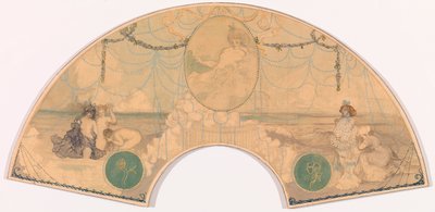 ファンタジー - 海と人物 作： Charles Edward Conder