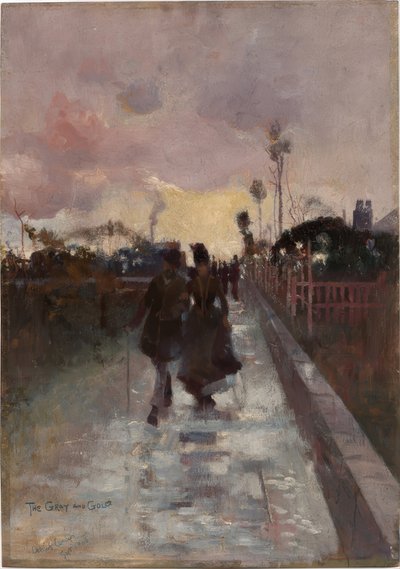家に帰る（グレーとゴールド） 作： Charles Edward Conder