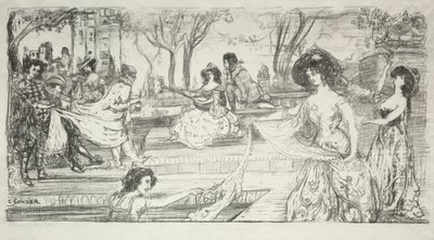 ギタリスト。 作： Charles Edward Conder