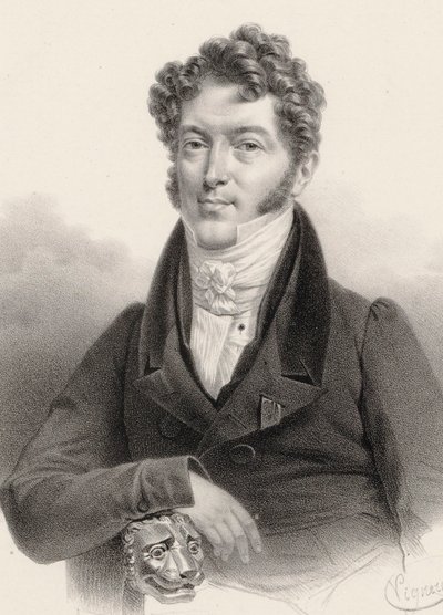 ヴァイオリン奏者で作曲家のシャルル・フィリップ・ラフォンの肖像（1781～1839年）。 作： Charles Constans