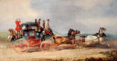 ハルとロンドンのロイヤル・メール 1835年頃（油彩・キャンバス） 作： Charles Cooper Henderson