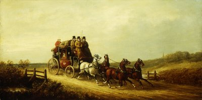 オープンロードのロンドンからブライトンへのロイヤルメール 作： Charles Cooper Henderson