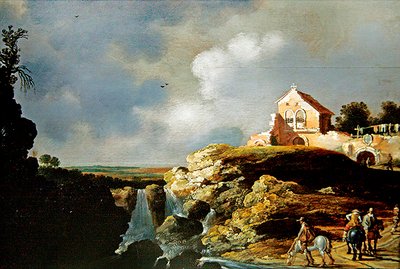風景の中の騎手 作： Charles Cornelisz de Hooch