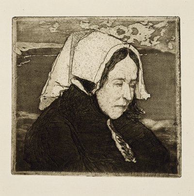 オイッサントの年配の女性 作： Charles Cottet
