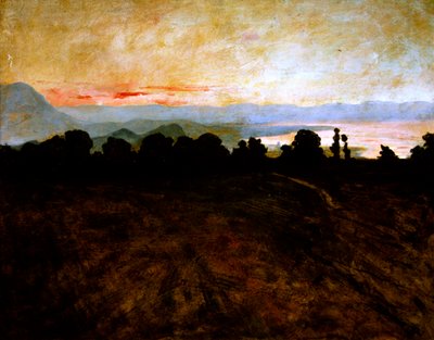ジュラとレマン湖、1895-1900年頃 作： Charles Cottet
