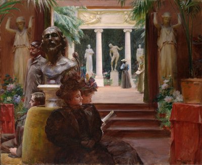 彫刻展にて 作： Charles Courtney Curran