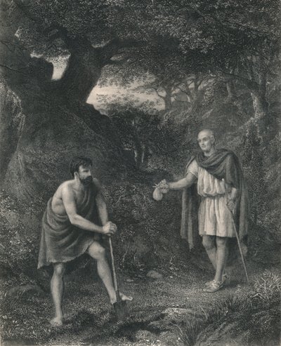 アテネのティモンとフラビウスのティモン、c1870 作： Charles Cousen