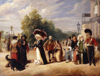ウェリントン公爵の住居のあるハイドパークコーナー 作： Charles Cranmer