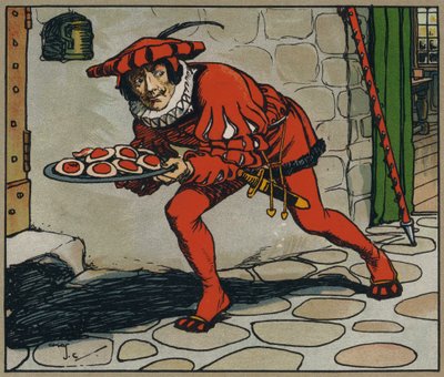 He Stole Those Tarts」（カラーリトグラフ版 作： Charles Crombie