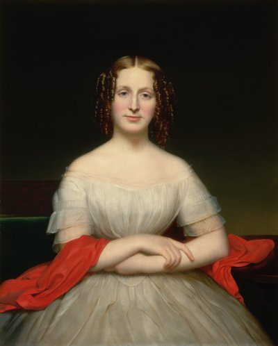 フィデリア マーシャルの肖像、カリフォルニア州。 1840年 作： Charles Cromwell Ingham
