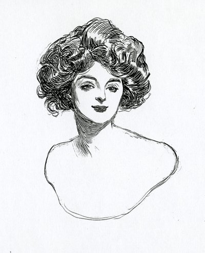 ギブソンの少女、1902年頃 作： Charles Dana Gibson