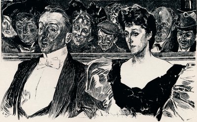 劇場、c1876-1898、1898 作： Charles Dana Gibson