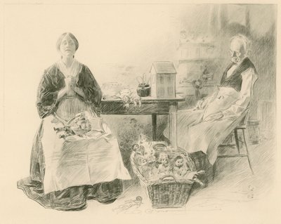 カレブ・プラマーと彼の娘 作： Charles Dana Gibson