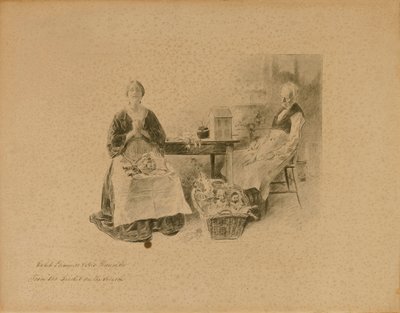 ケイレブ・プラマーとその娘（『囲炉裏のコオロギ』より 作： Charles Dana Gibson