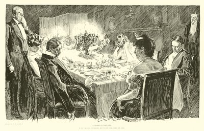 夕食は長すぎないで 作： Charles Dana Gibson