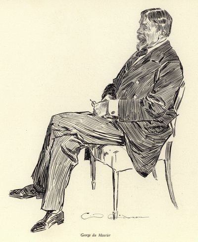 ジョージデュモーリエ、肖像画 作： Charles Dana Gibson