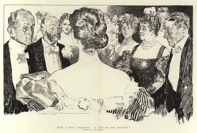 彼女の最初の季節、社会の研究 作： Charles Dana Gibson