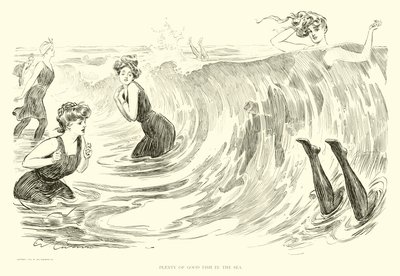 The Social Ladder」のイラスト（彫刻）。 作： Charles Dana Gibson