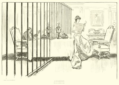 社会のはしごのイラスト 作： Charles Dana Gibson