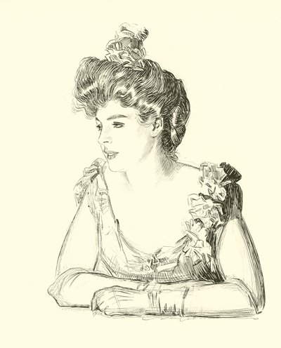 社会のはしごのイラスト 作： Charles Dana Gibson