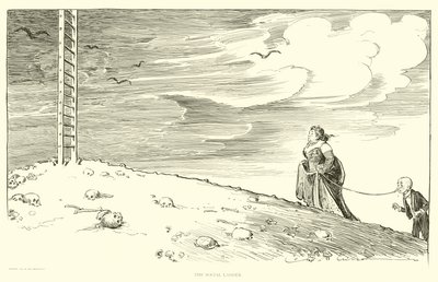 社会のはしごのイラスト 作： Charles Dana Gibson