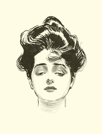 社会のはしごのイラスト 作： Charles Dana Gibson