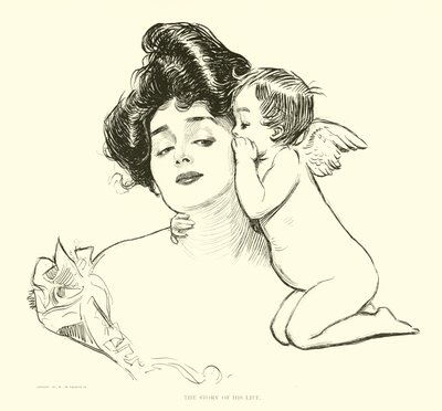 社会のはしごのイラスト 作： Charles Dana Gibson