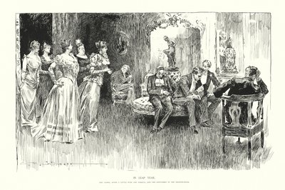 うるう年に（リトグラフ） 作： Charles Dana Gibson