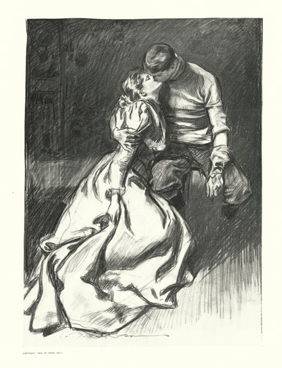 キス（リトグラフ） 作： Charles Dana Gibson