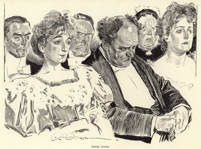 辛抱強く聞く 作： Charles Dana Gibson