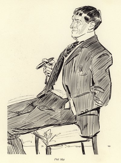 フィル・メイ、ポートレート 作： Charles Dana Gibson
